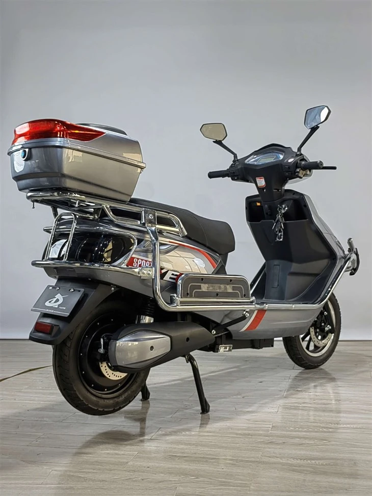 Electric Motorcycle Silver Electric Motorcycle Silver